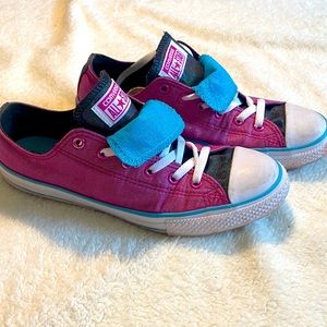 Pink and Blue Sparkly Converse